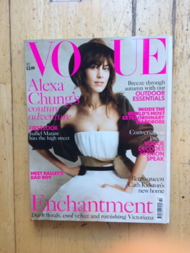 Vogue UK October 2013 Alexa Chung Patrick Demarchelier Polunin Isabella Blow JW